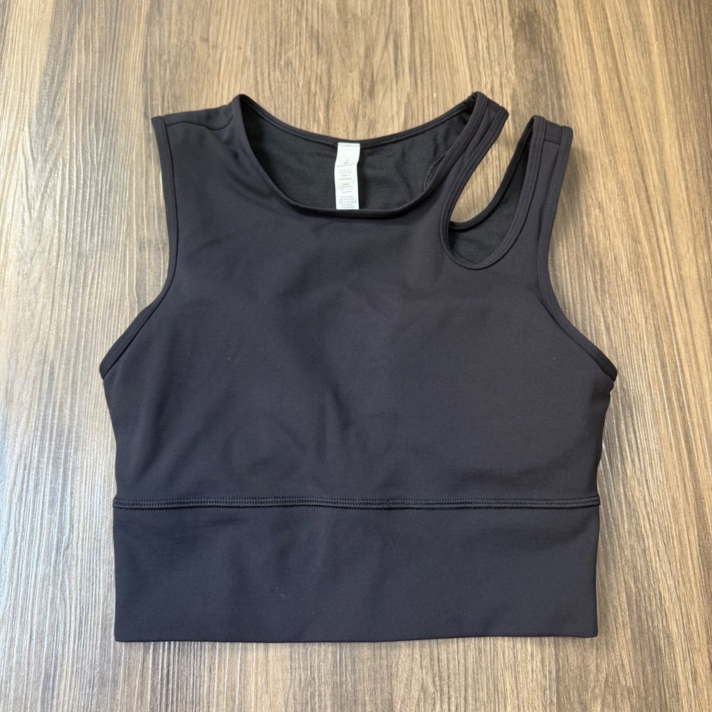 lululemon athletica Black Asymmetrical-Strap Sports Bra